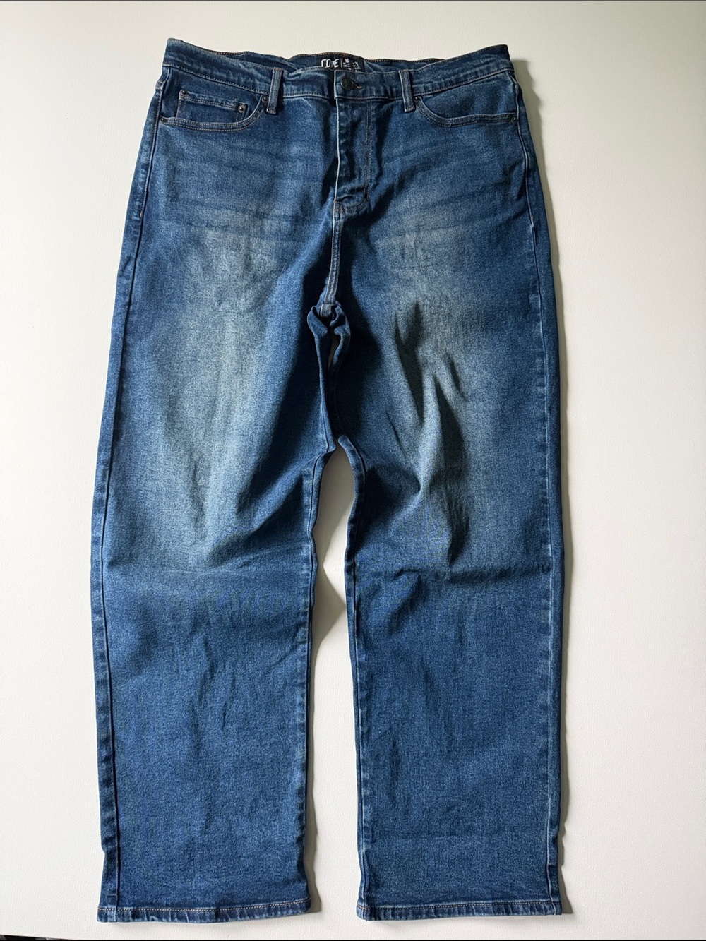 Cove Men's Washed Blue Relaxed Jeans 36x32 NWOT